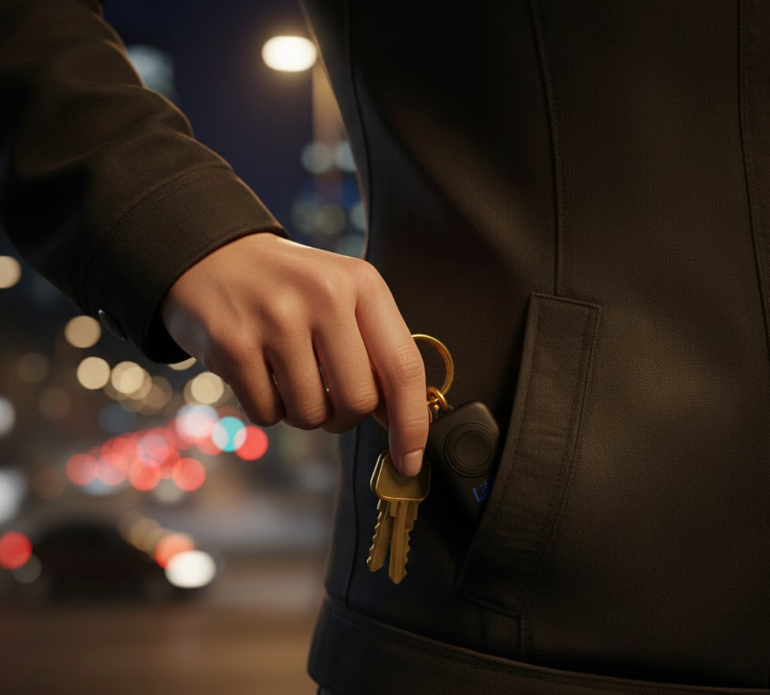 lifeline enhed i sort i jakkelommen